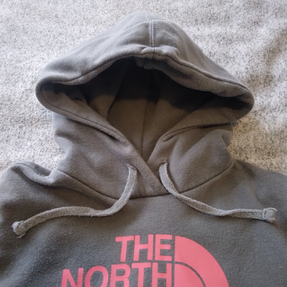 North Face Women's Small Hoodie Gray - Picture 6 of 10